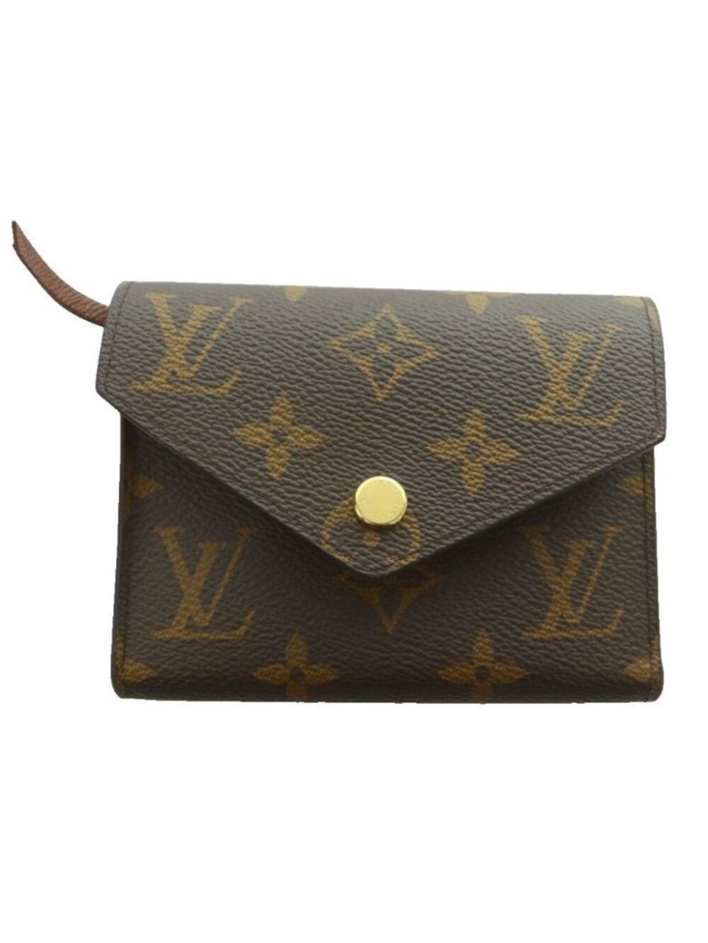 Louis Vuitton Portefeuille Victorine Monogram Trifold Wallet Compact Canvas